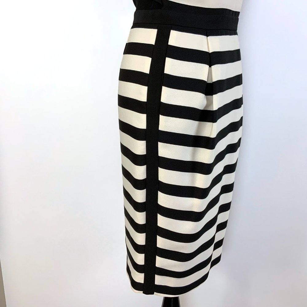Striped Pleated Sleeveless Dress By Malene Birger Lillian Sz S - Picture 8 of 16